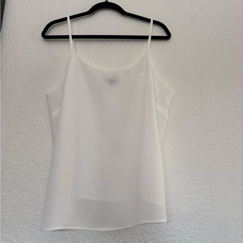 NIC+ZOE Classic White Camisole Size L
